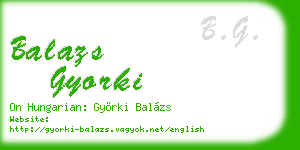 balazs gyorki business card